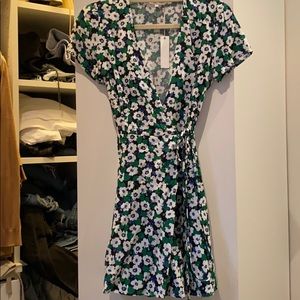 Floral wrap dress